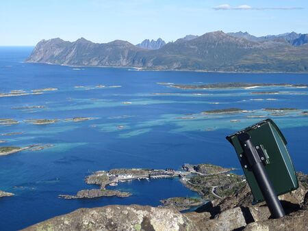 A popular hiking destination on Senja Island (Norway).の写真素材