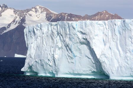Tabular iceberg in Antarctica, Antarctic Peninsulaの写真素材
