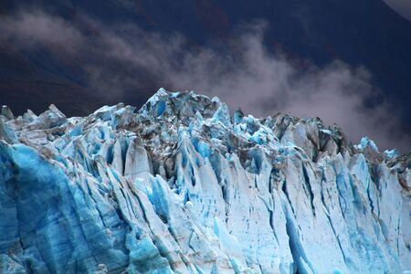 Alaska, Hubbard Glacier in the morning, United Statesの写真素材