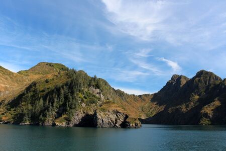Alaska, landscape in Alaska Resurrection Bayの写真素材