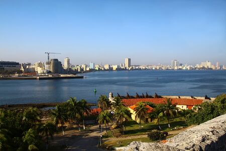 Havana skyline in nice weather, Cubaの写真素材