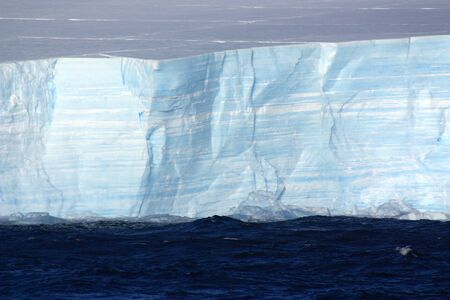 Tabular iceberg in Wilhelmina Bay-Antarctica, Antarctic Peninsulaの写真素材