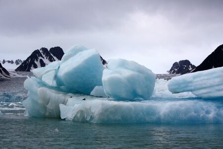 Iceberg in the Nordvest-Spitsbergen National Parkの写真素材