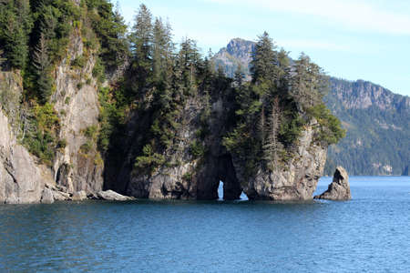 Landscape in Alaska Resurrection Bayの写真素材