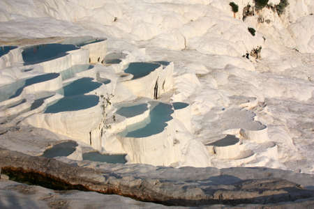 Pamukkale, sinter terraces Turkeyの写真素材