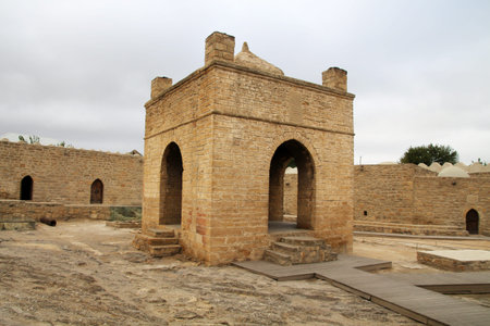 Fire Temple Ateshgah of Baku, Azerbaijanの写真素材