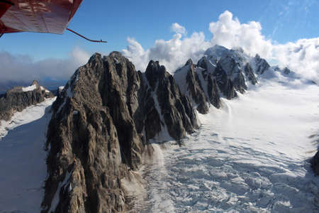 Alaska, Glacier in Denali National Park, United Statesの写真素材