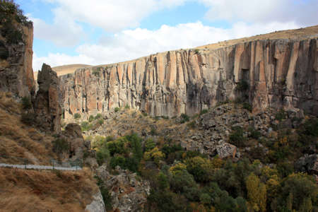 Ihlara Valley in Cappadocia, Turkeyの写真素材