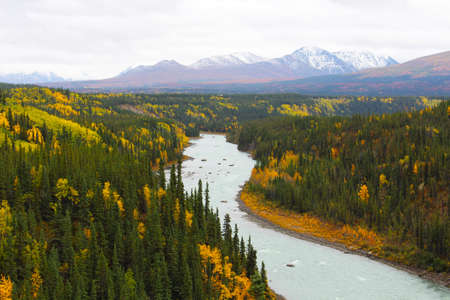 Autumn in Alaskaの写真素材