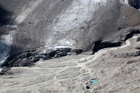 Pasterze glacier on Grossglockner, Austriaの写真素材