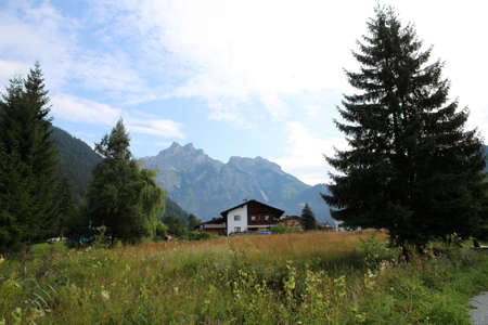 Landscape in the Alps, Austriaの写真素材