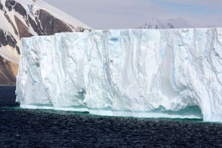 Tabular iceberg in Antarcticaの写真素材