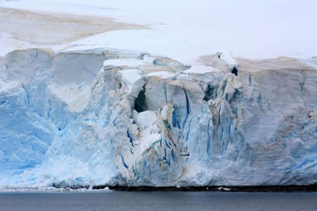Glacier in the Antarctic, Antarctic Peninsulaの写真素材