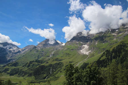 Alpine landscape on the Grossglockner High Alpine Roadの写真素材