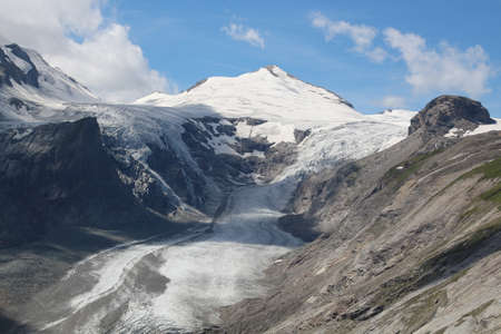 Grossglockner and Pasterze, Austriaの写真素材