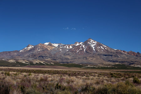 Mount Ruapehu in New Zealandの写真素材