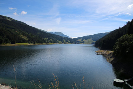 Durlassboden reservoir Gerlosの写真素材