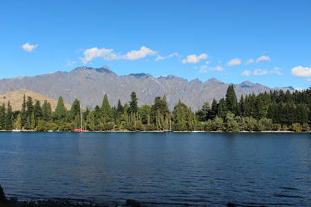 Lake Wakatipu New Zealand South Island of New Zealandの写真素材