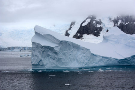 Iceberg in the bay on the Danco Coast in Antarctica