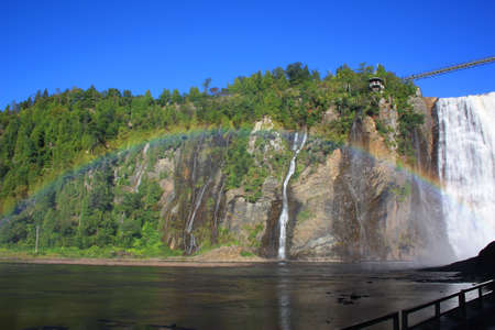 Montmorency Falls, Quebec, Canadaの写真素材