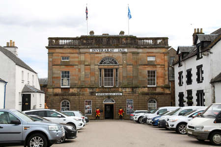 Inveraray Jail, in Inveraray, Argyll and Bute, Scotland, is a 19th-century prison and courthouseの写真素材