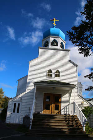 Holy Resurrection Church is a historic Russian Orthodox Church in Kodiak, Alaska.のeditorial素材