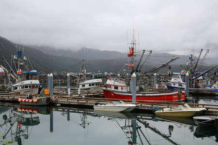 Port of Chignik, Aleutian Islands, Alaska, United Statesのeditorial素材