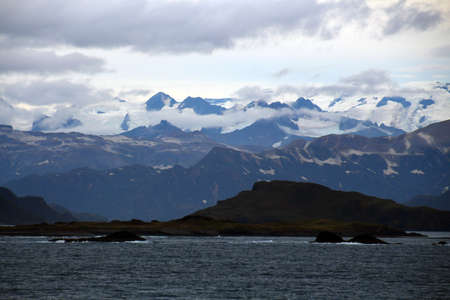 Landscape in the Kukat Bay Katmai National Park, Alaska, United Statesの写真素材