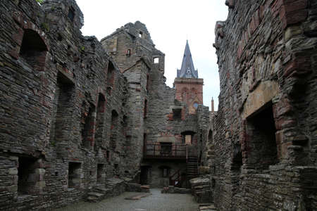Bishops Palace Kirkwall, Orkney Island Mainland, Scotlandの写真素材