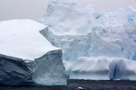 Iceberg in the bay on the Danco Coast in Antarcticaの写真素材