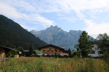 View of the Eiskogel in the Tennen Mountains - Austriaの写真素材