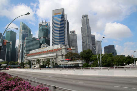 Singapore, view of the skylineのeditorial素材