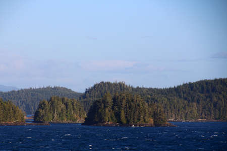 The Inside Passage is a sea route off the coast of Alaska USA and British Columbia Canada with about 1000 islandsの写真素材