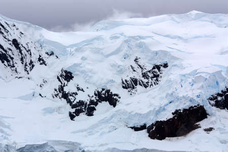 Antarctic glaciers in summer photographed in Port Lockroy Bay, Antarcticaの写真素材