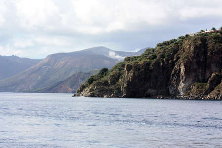 Vulcano is an island of the Aeolian Islands in the Tyrrhenian Sea off the north coast of Sicilyの写真素材