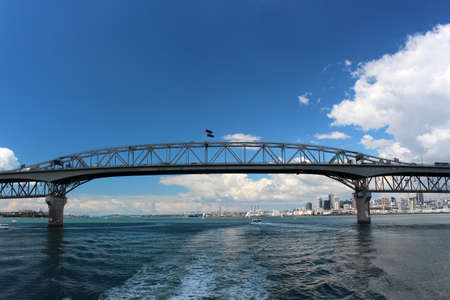 The Auckland Harbour Bridge, New Zealandの写真素材