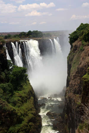 Africa, the Victoria Falls, Zimbabweの写真素材