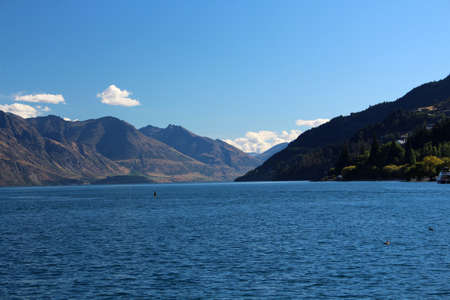 Lake Wakatipu New Zealand South Island of New Zealandの写真素材