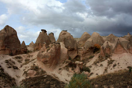Sandstone formation in the Devrent Valley, Turkey, Anatolia, Cappadociaの写真素材