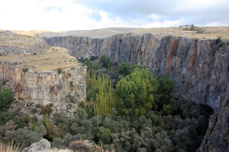 Ihlara Valley in Cappadocia, Turkeyの写真素材