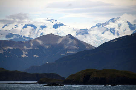 Landscape in the Kukat Bay Katmai National Park, Alaska, United Statesの写真素材