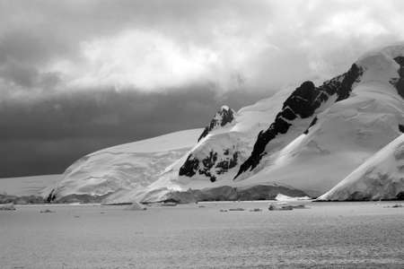 Landscape in Danco Island Bay, Antarctica. Danco is an island in the southern area of the Errera Canal, west of Grahamland.の写真素材