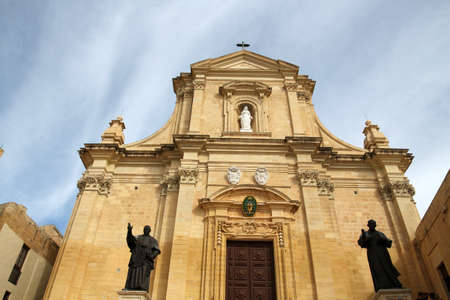 Cathedral of the Assumption, Victoria, Gozo, Maltaの写真素材