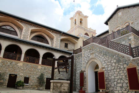 Kykkos Monastery in the Troodos Mountains, Cyprusの写真素材