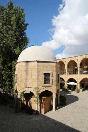 The old caravanserai BÃ¼yÃ¼k Han, Cyprusの写真素材