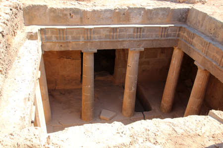 Tombs of the Kings of Nea Paphos, Cyprusの写真素材