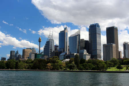 View of the skyline of Sydney, Australiaの写真素材
