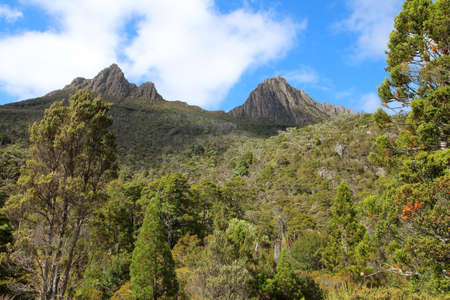 Landscape Tasmania, Cradle Mountain, Lake St Clair National Park, Australiaの写真素材