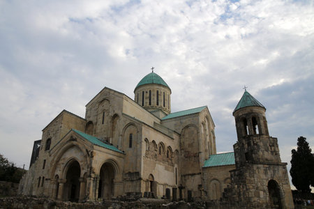 The Bagrati Cathedral is an 11th century cathedral built in Kutaisi, Georgiaの写真素材