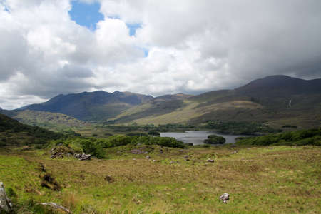 Ladies View, famous Ring of Kerry viewpoint in Irelandの写真素材